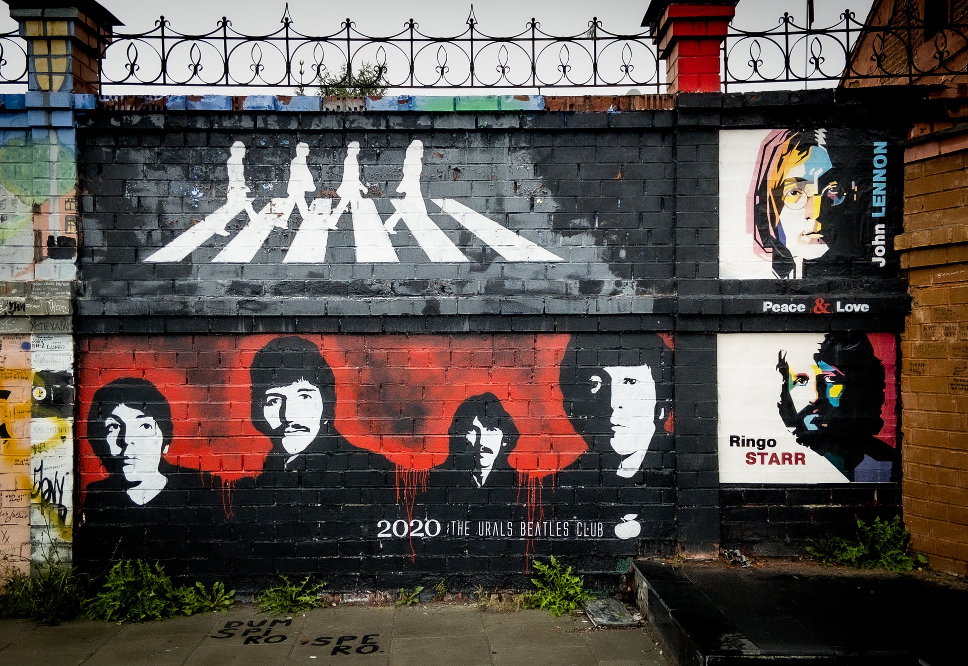 The Beatles mural