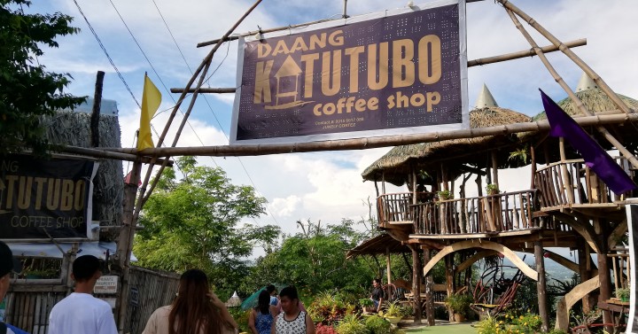 Daang Katutubo Coffee Shop welcome sign