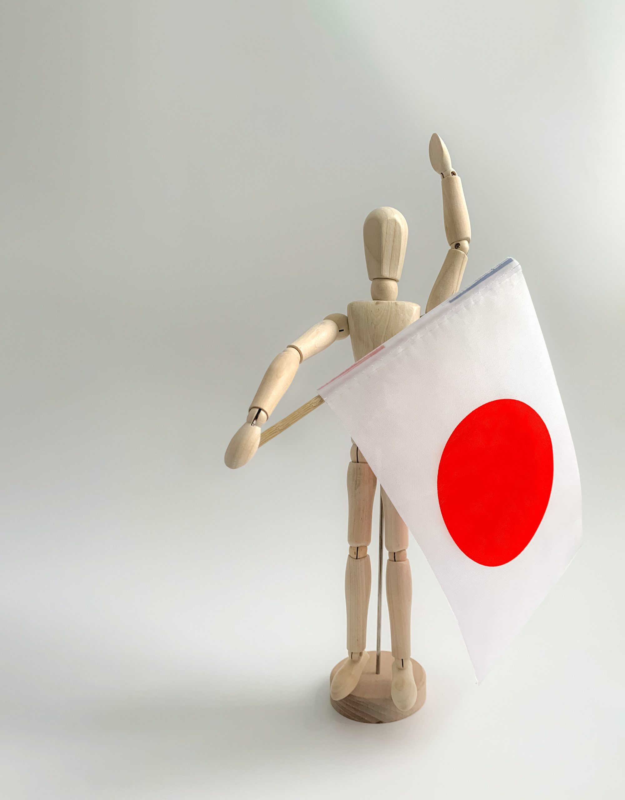 figure with japan flag
