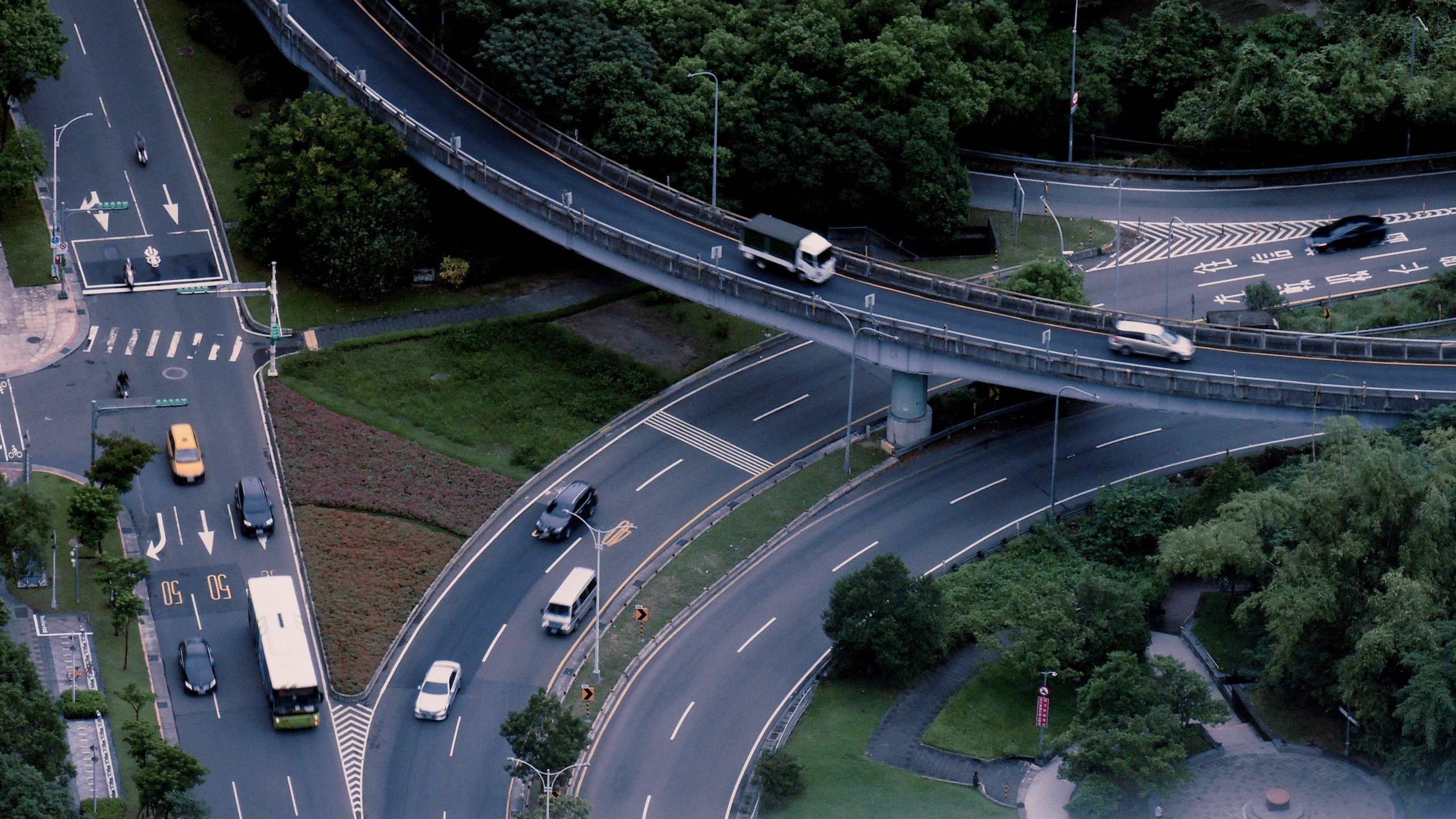 Multi-way Expressway Elevated Junction