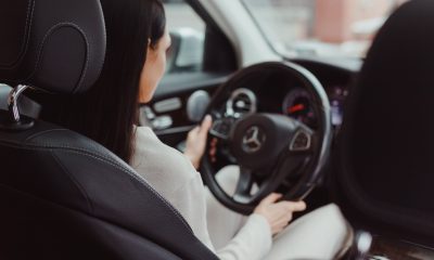 Woman Driving a Car
