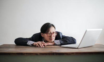 Man looking at laptop