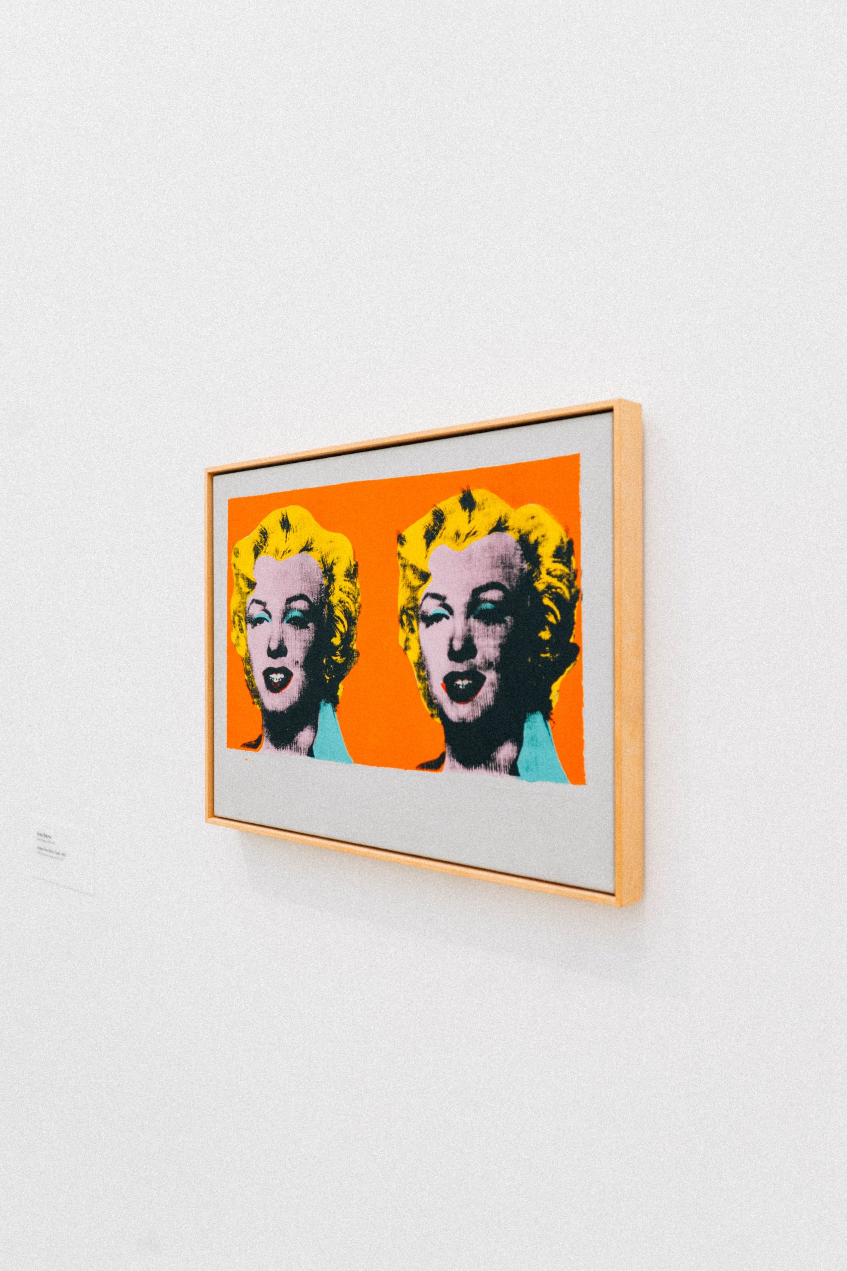 Marilyn Monroe painting hanging on the wall