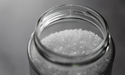 Salt in Glass Jar
