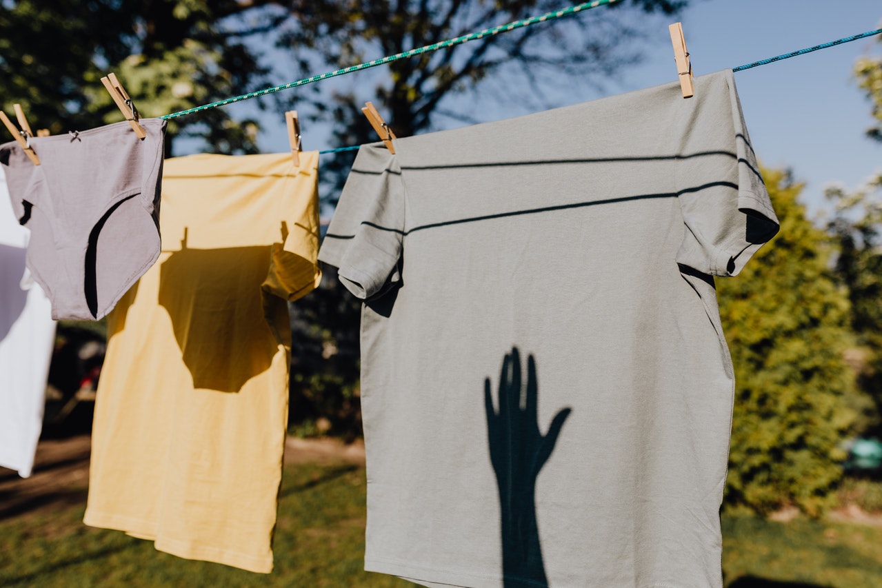 hanged clothers outside