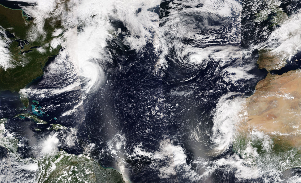 satellite image of Hurrican Fiona