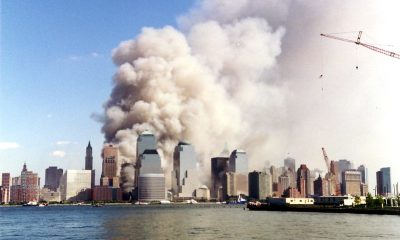 exploding buildings smoke