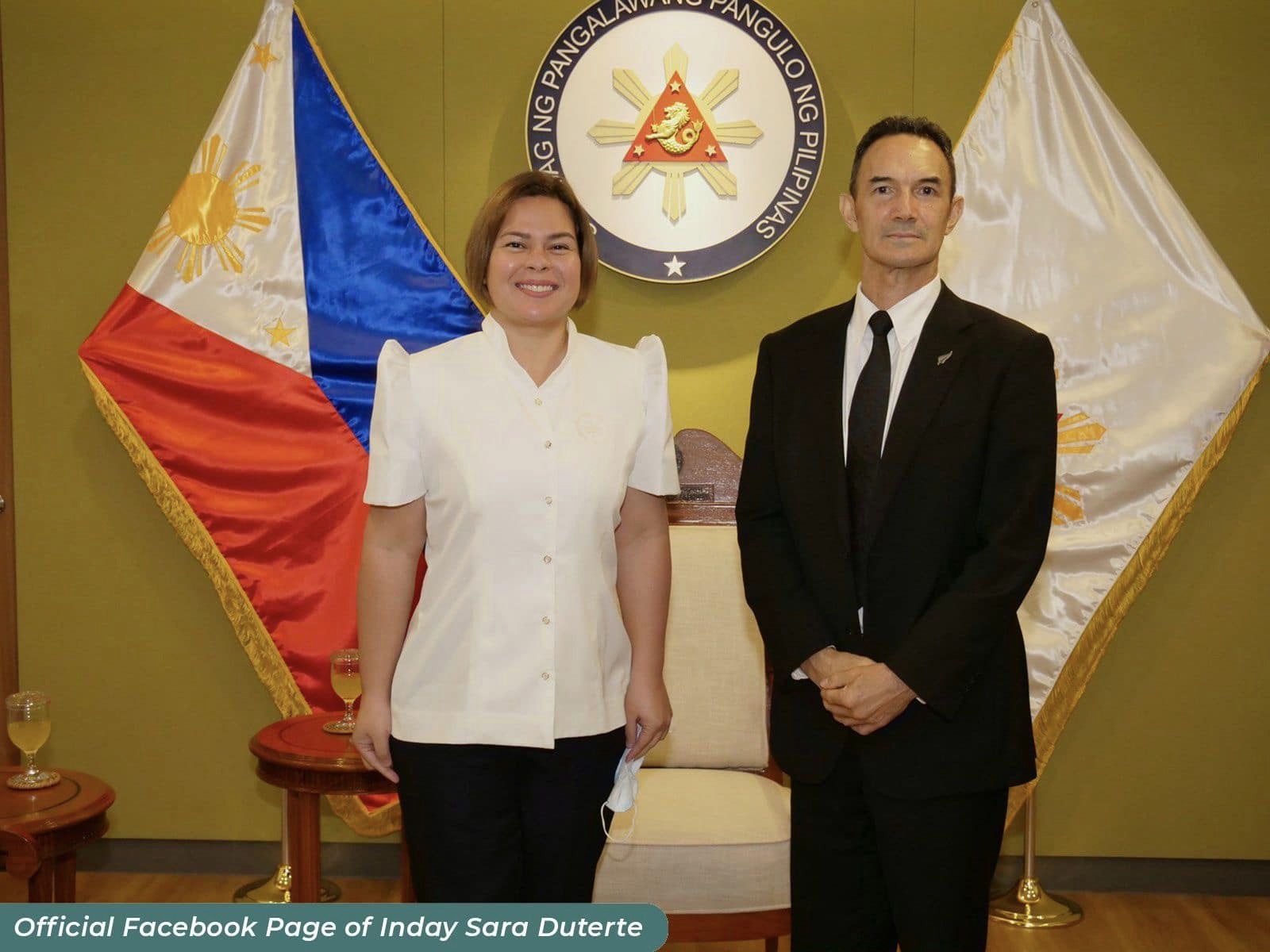 VP Sara Duterte, New Zealand Ambassador to the Philippines Peter Kell