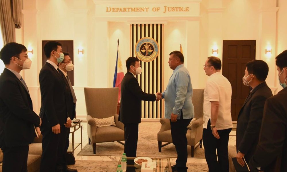 Department of Justice officials and Chinese officials meet