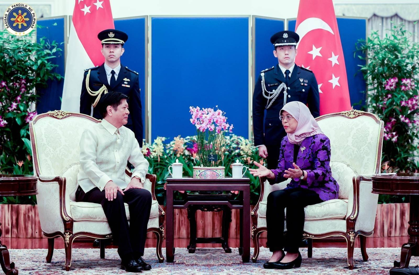 President Ferdinand Marcos Jr. and Singapore President Halimah Yacob