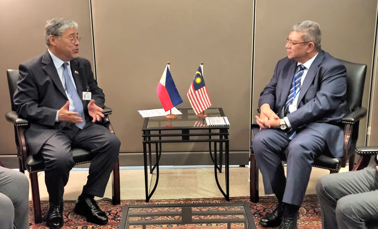 Secretary for Foreign Affairs Enrique A. Manalo and Malaysian Foreign Minister Dato’ Sri Saifuddin Bin Abdullah