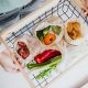 Separated Fruits and Vegetables in Reusable Net Bags