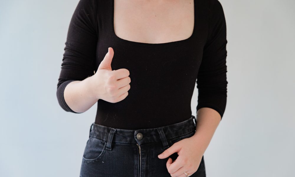 Woman Showing Sign Language