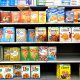 boxed cereals on shelf