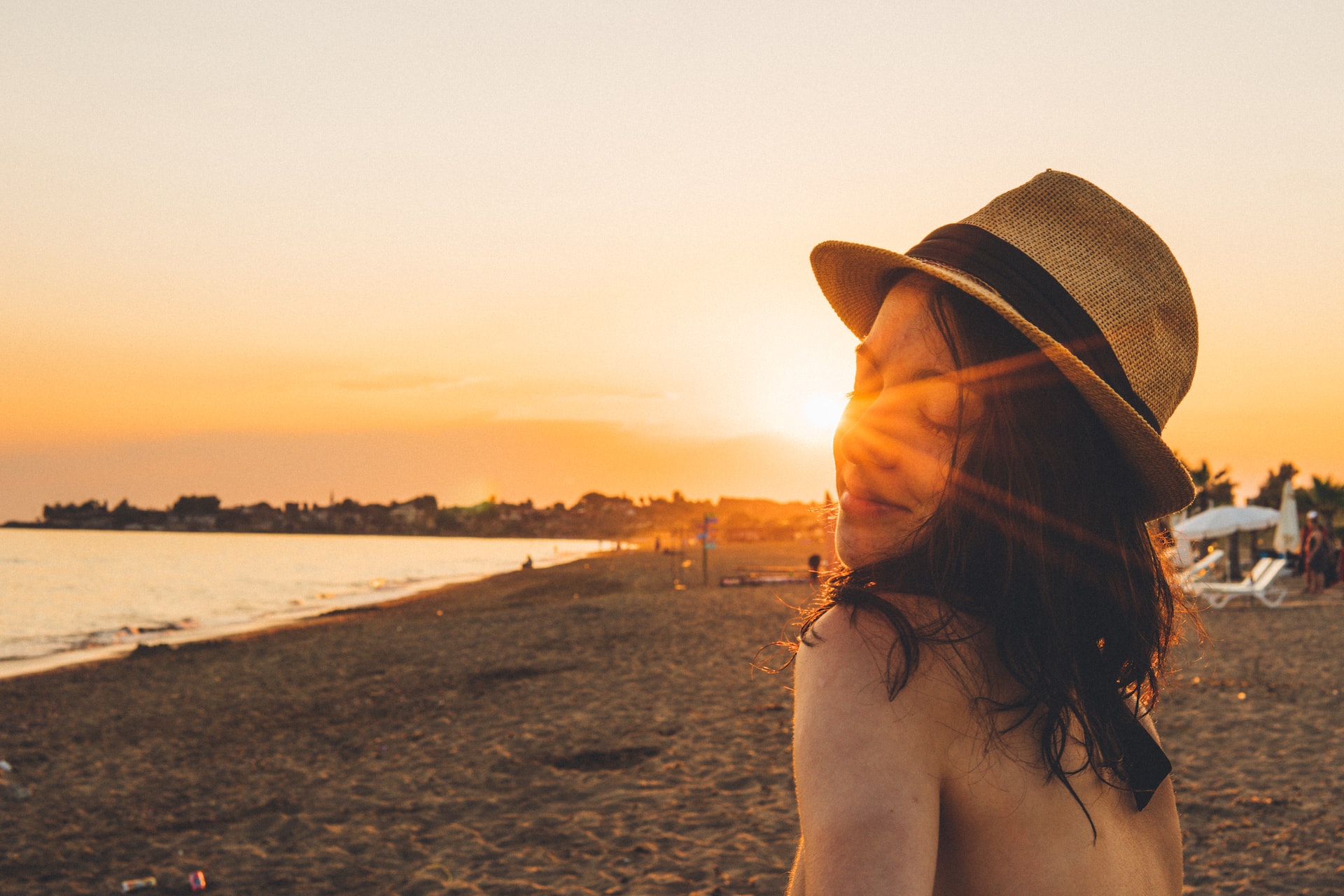 girl on beach