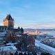 Quebec City Skyline In Winter