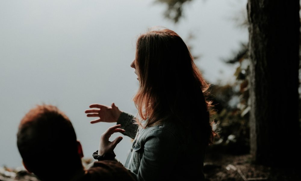 girl talking