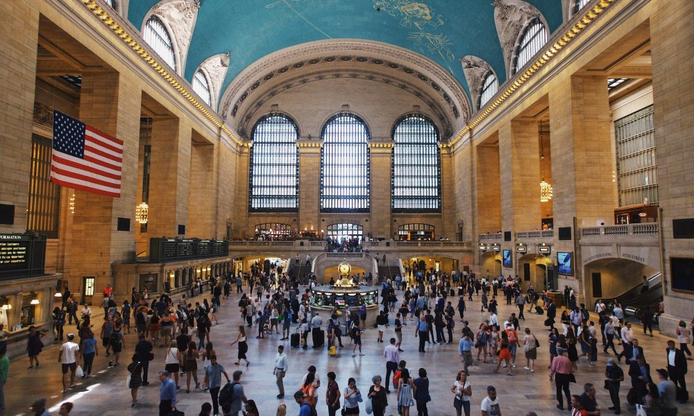 people in grand central station