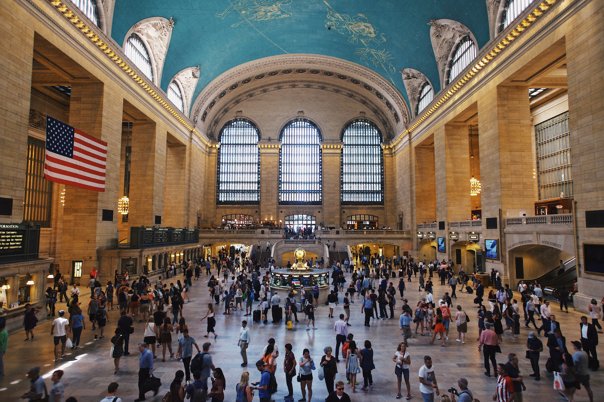 people in grand central station