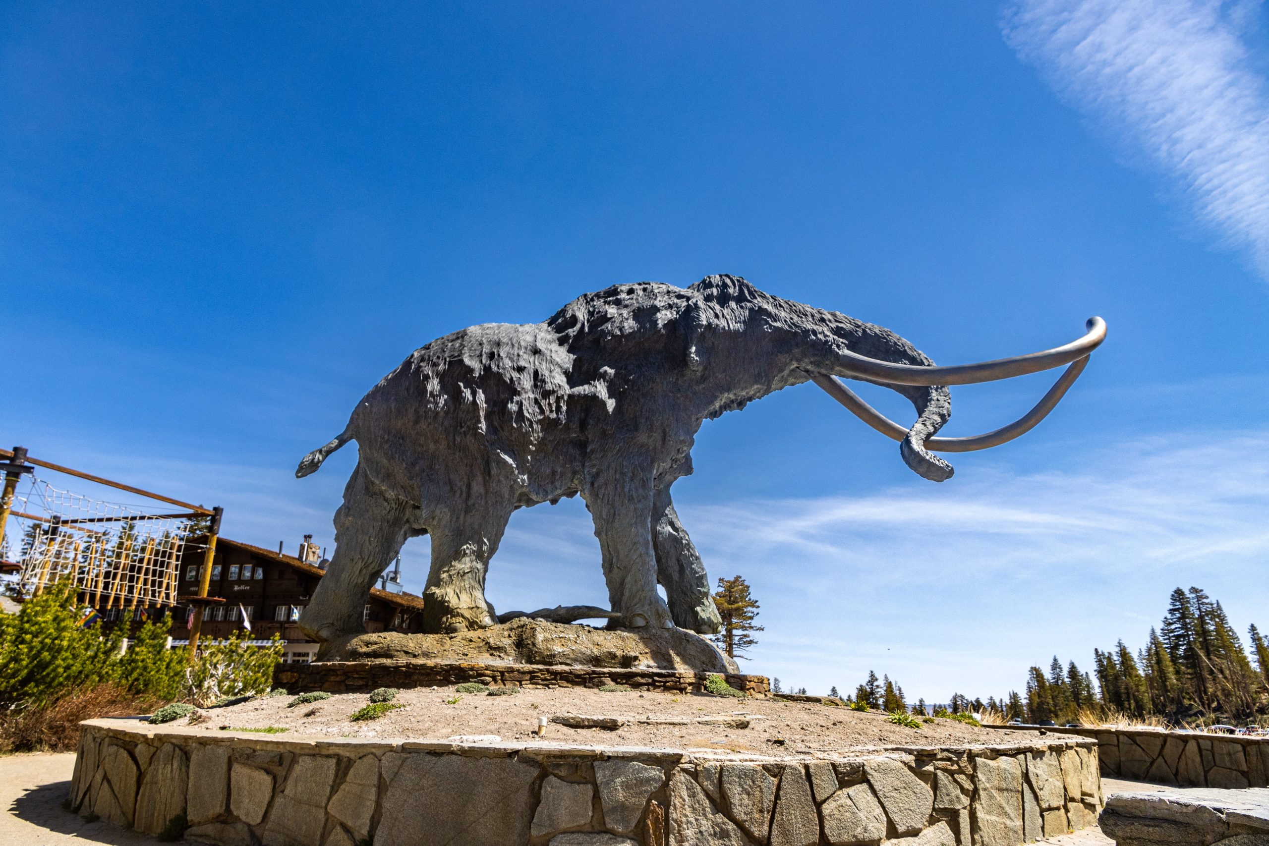 woolly mammoth statue