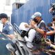 Joel Escorial escorted by police