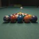 Colorful Balls on a Pool Table