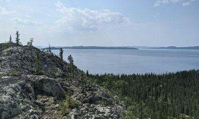 Elevated ridge above Great Slave Lake