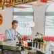 Man at a trendy bar