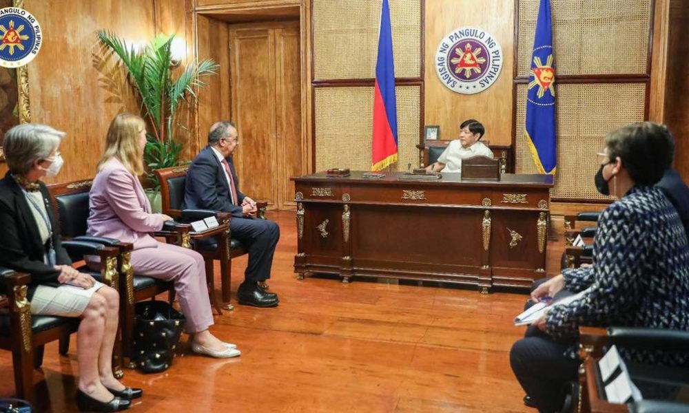President Ferdinand R. Marcos and World Health Organization (WHO) Director General Dr. Tedros Adhanom Ghebreyesus