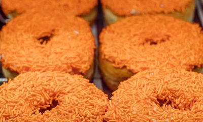 Tim-Hortons-Orange-Sprinkle-Donuts