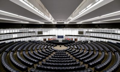 aerial view of a room