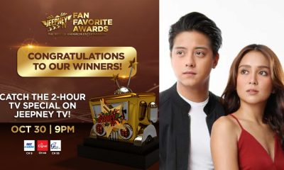 kathryn and daniel win big at jeepney tv fan favorite awards