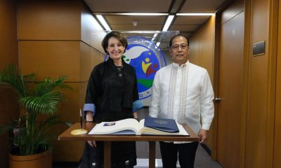 Ambassador MaryKay L. Carlson paid a courtesy call to Presidential Peace Adviser Carlito G. Galvez, Jr.