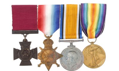 Victoria Cross Medal Set, Second Lieutenant Edmund De Wind; CWM 20180393-001 Tilston Memorial Collection of Canadian Military Medals; Canadian War Museum; other photos available on request. (CNW Group/Canadian War Museum)