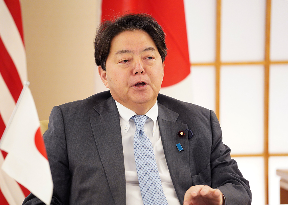 Japanese Foreign Minister Hayashi Yoshimasa