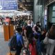 Passengers entering Ninoy Aquino International Airport Terminal 3
