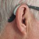 Person wearing hearing aid
