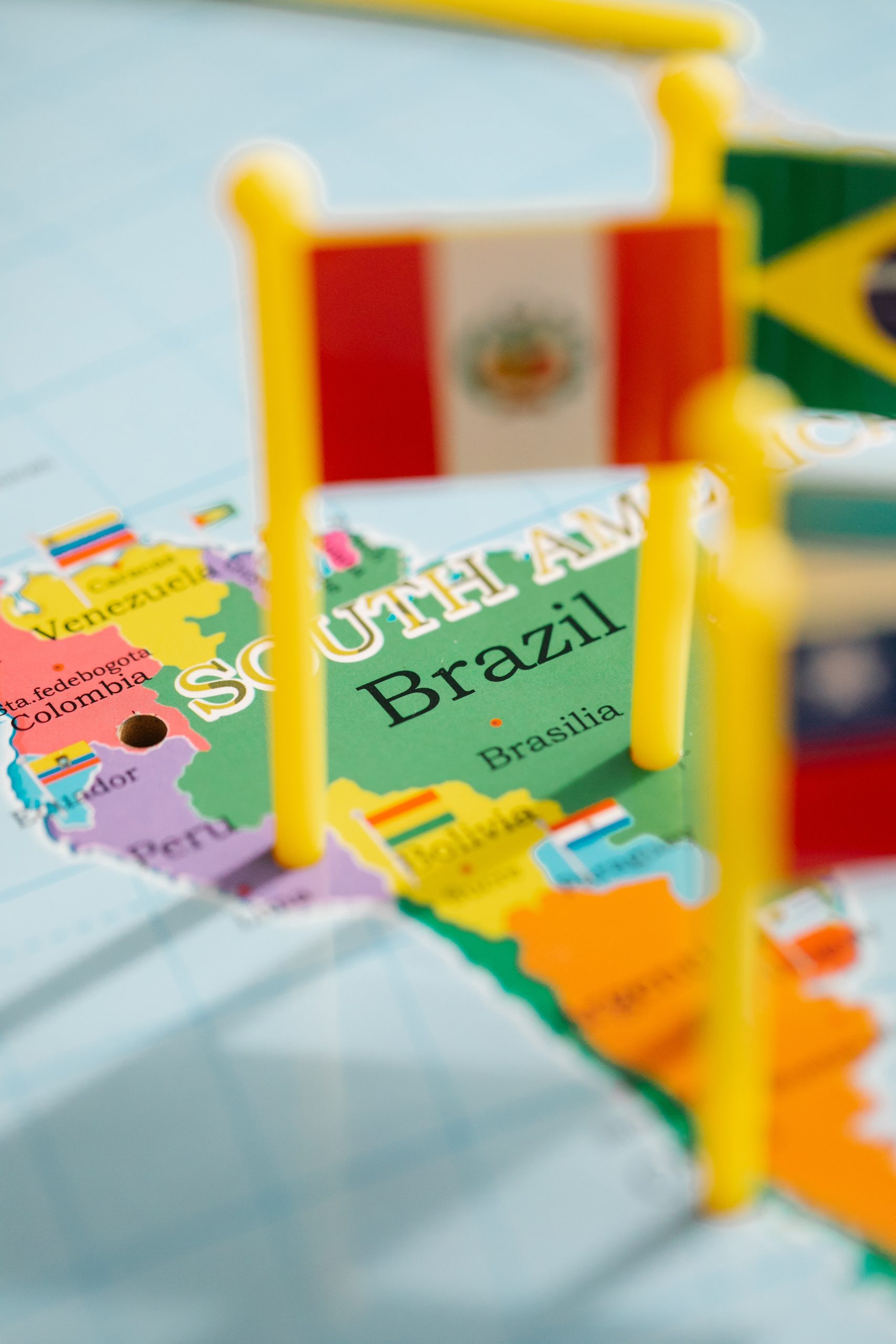 World Map and Country Flags