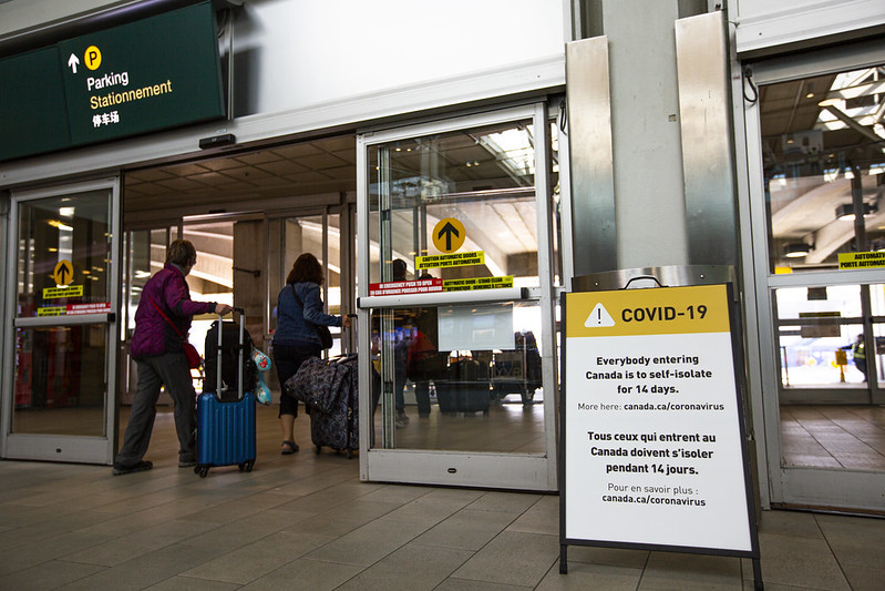 YVR Vancouver International Airport during coronavirus pandemic