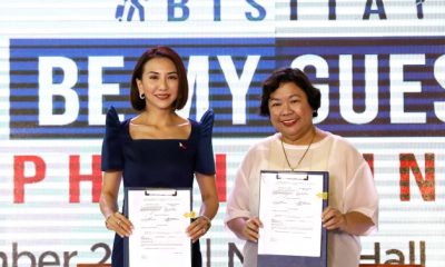 Tourism Secretary Ma. Christina Frasco and Migrant Workers Secretary Susan Ople