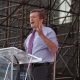 Mayor John Tory talking on a podium