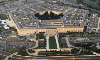 Aerial view of The Pentagon headquarters