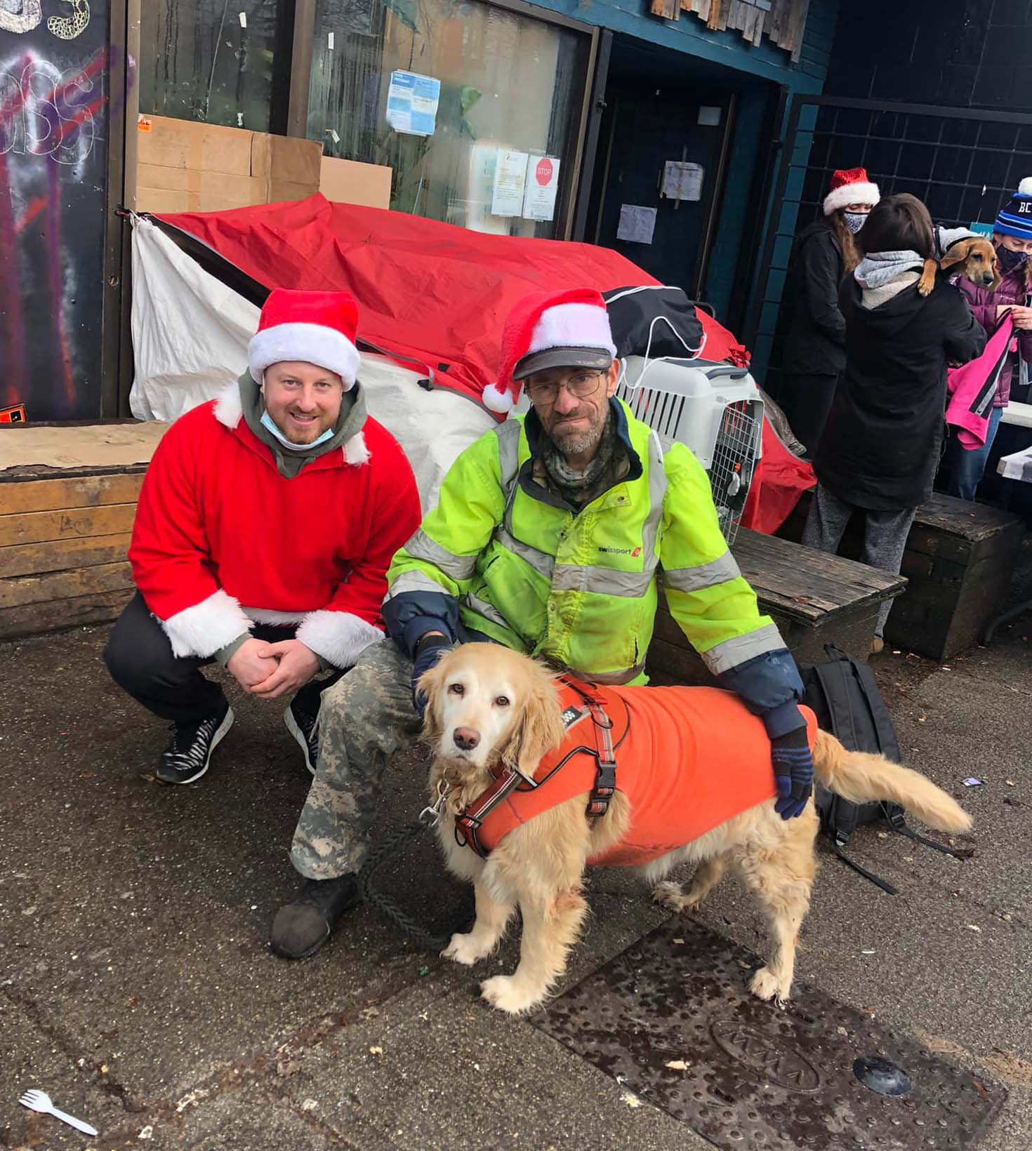 Brent and Sally with volunteer