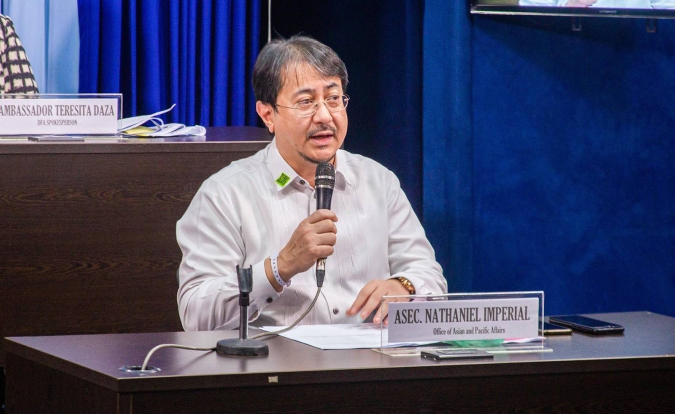 Department of Foreign Affairs Assistant Secretary for Asian and Pacific Affairs Nathaniel Imperial