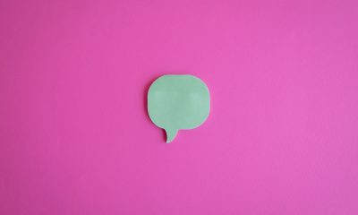 Dialogue Box on a Pink Surface