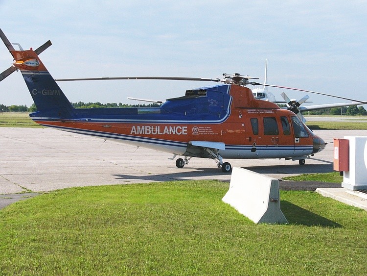 An early production Sikorsky S-76A owned by Canadian Helicopters and used in the Ontario air ambulance role in August 2007. 