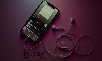 Spotify app in a phone