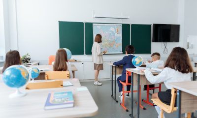 Teacher Discussing Her Lesson About Geography