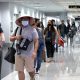 Travellers arriving at the Ninoy Aquino International Airport Terminal 3