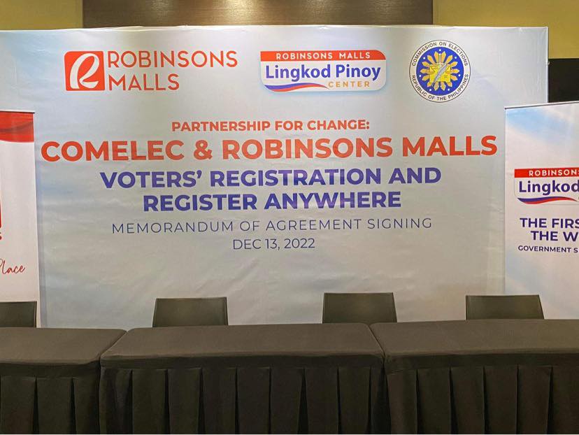 Voters' registration MOA signing